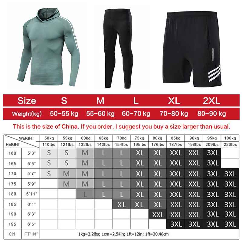 Quick Drying Fitness Running Sport Suits Men | Training Suit Workout Gym Clothing