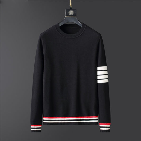 Nsqured "Korean Chic" Men's Striped Knitted Sweater