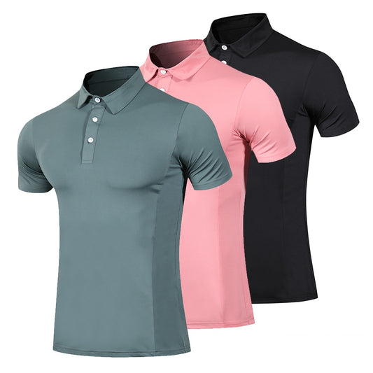 New Golf Clothing Breathable Men's Summer Golf Sports Breathable Golf Shirt POLO Shirt Men's T-Shirt