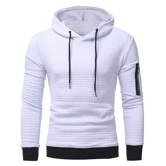 Men's Long-Sleeved Zipper Hooded Sweatshirt for Unmatched Comfort