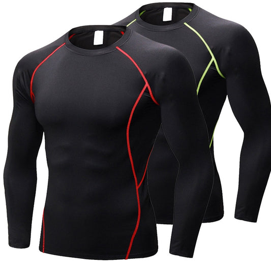 Long Sleeve Tshirt | Compression Shirt Men | Fitness Gym Running Shirt | Breathable Long Sleeve Sport T-shirt Rashgard Gym Clothing